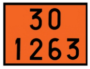 Placa Número ONU 30 1263
