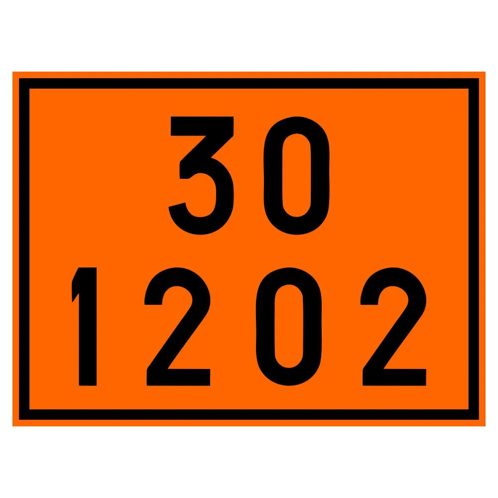 Placa Número ONU 30 1202